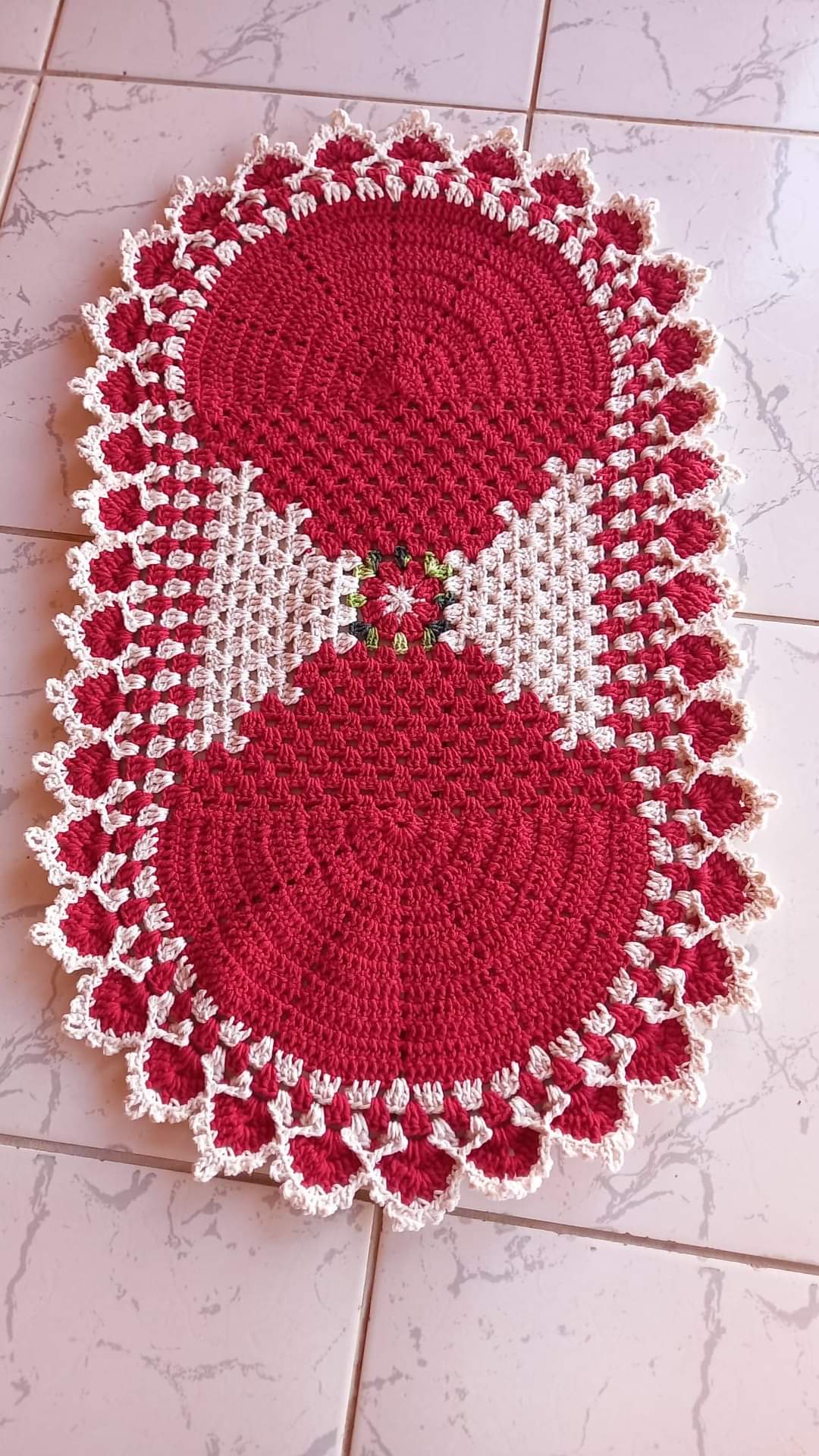 Social Tapete de crochê 