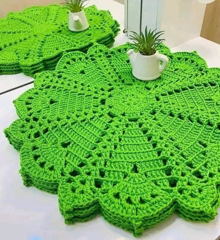 Social Pequena toalhas de crochê