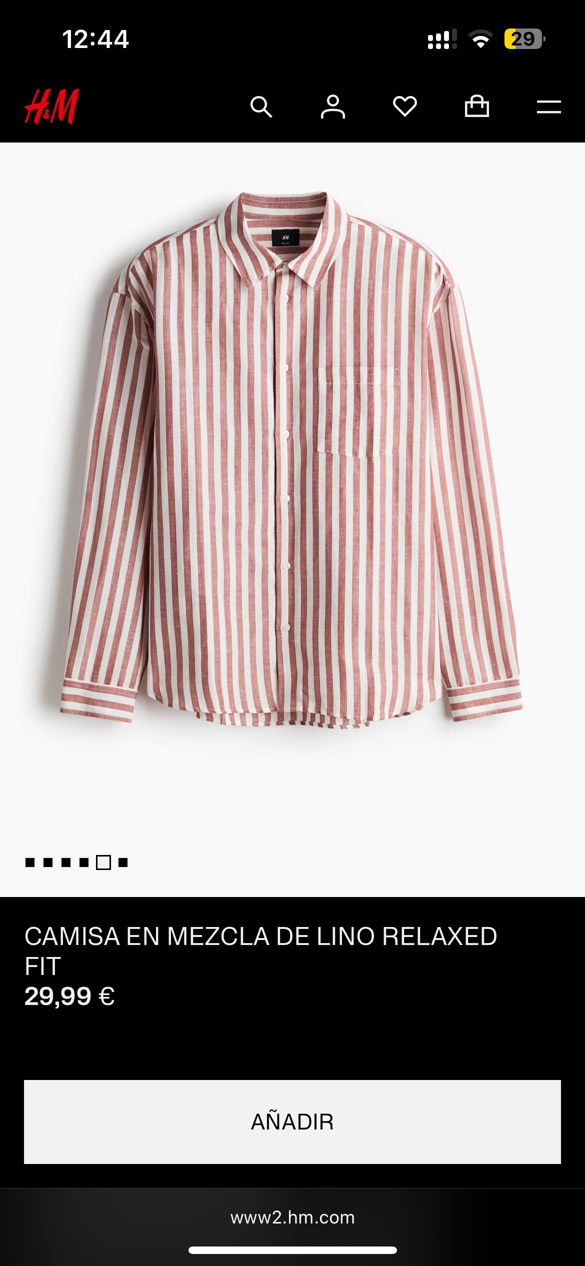 Camisa en mezcla hym 