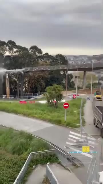 Demolición viaducto CHUAC A Coruña: inicio trabajos
