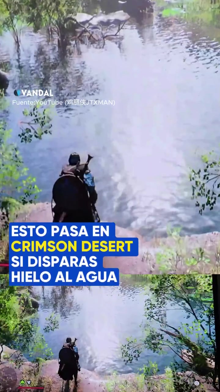 Electrónica En Crimson Desert puedes congelar el agua