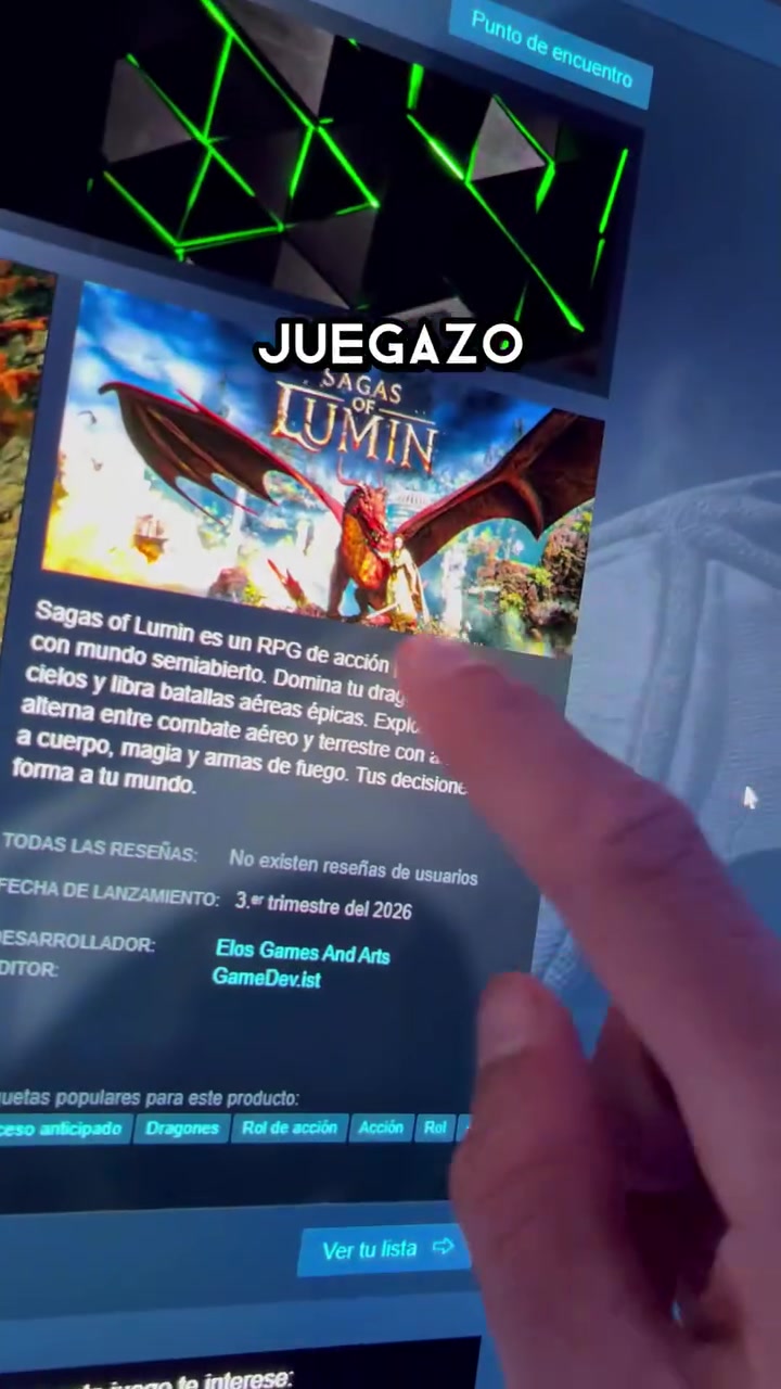 Jogo Espectacular RPG de dragones: Sagas of Lumin