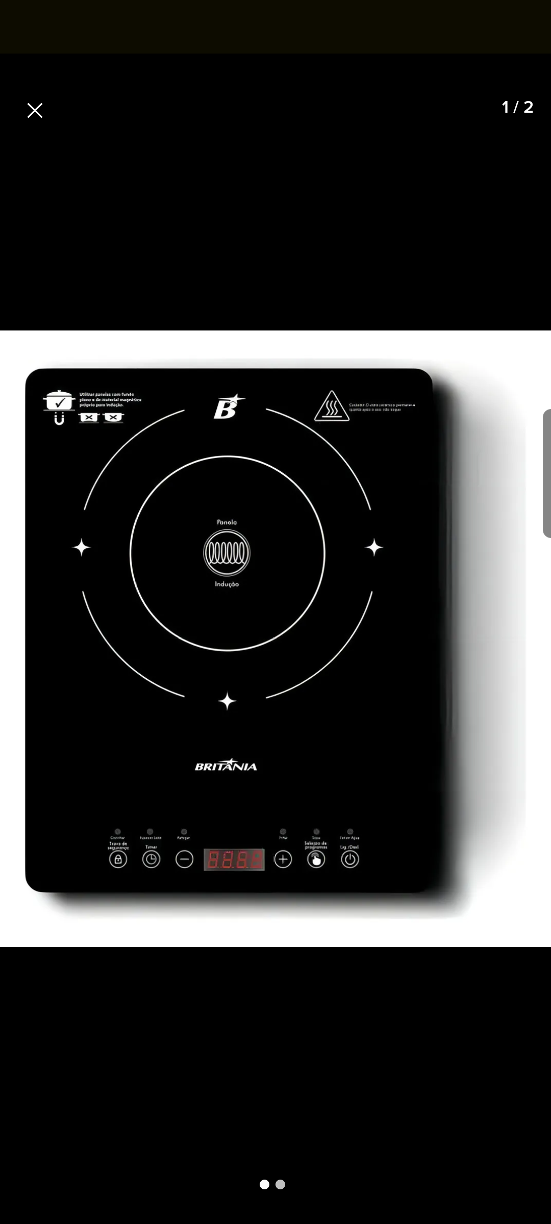 Social fogão elétrico de indução 