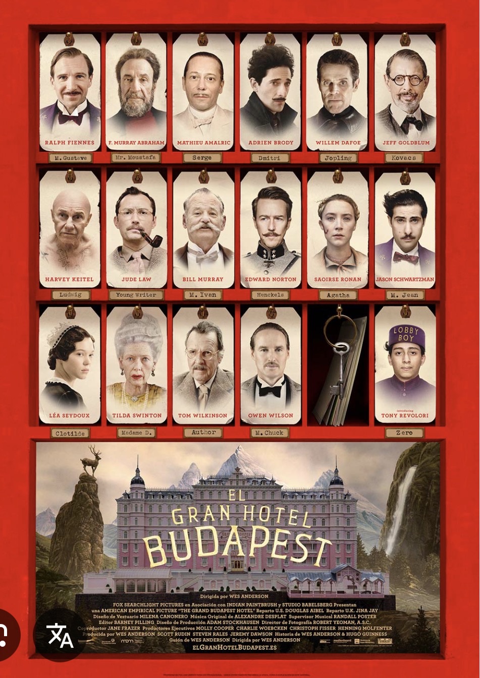 Social El gran hotel Budapest