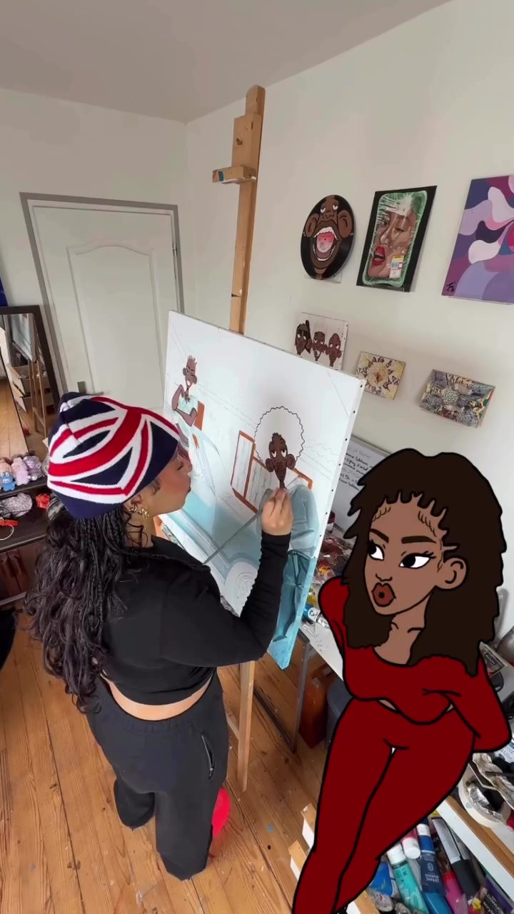Artista crea personajes animados desde cero con técnicas tradicionales