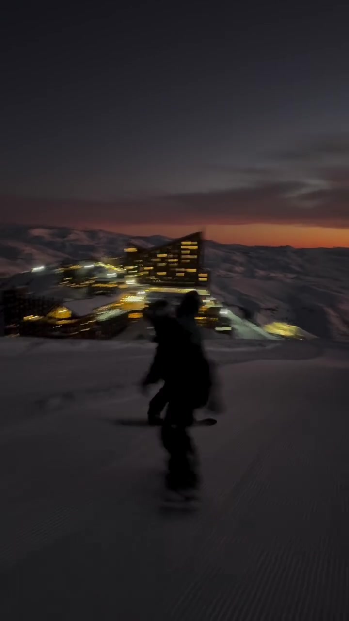 Social Snowboard al atardecer 🏂🌇