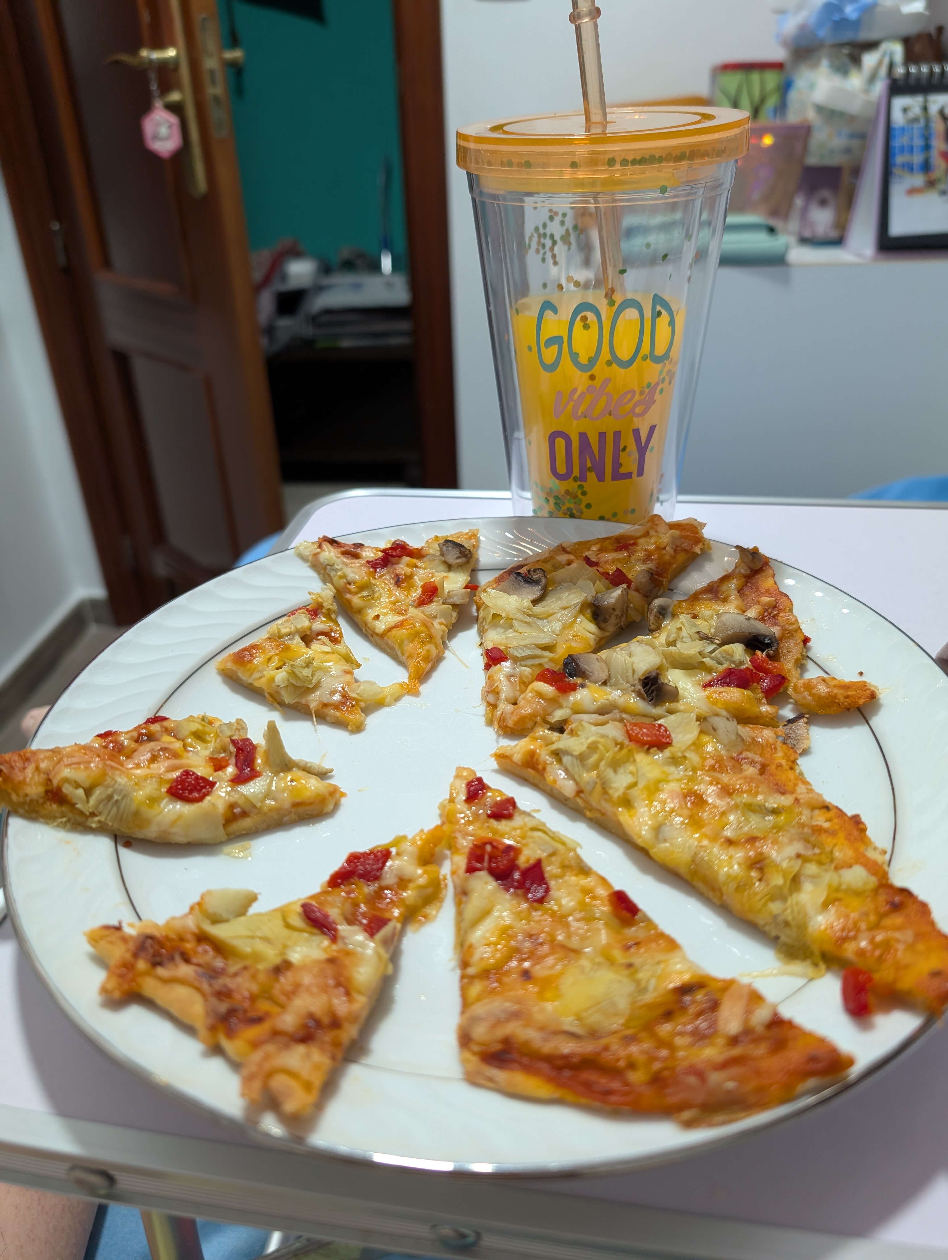Social Pizza de garbanzos  y sunny