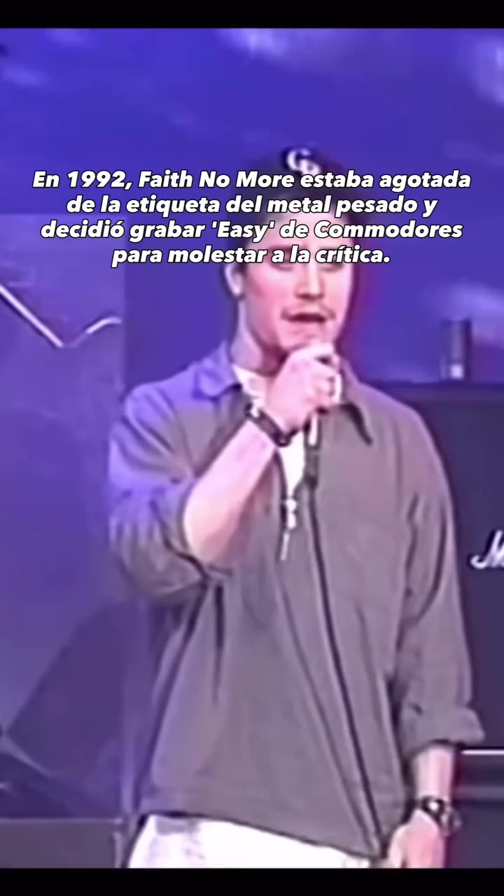 En 1992, Faith No More sorprendió con una versión suave y soul de 'Easy', de Commodores, grabada durante las intensas sesiones de 'Angel Dust'. La voz de Mike Patton y el arreglo único transformaron un experimento en un éxito global.